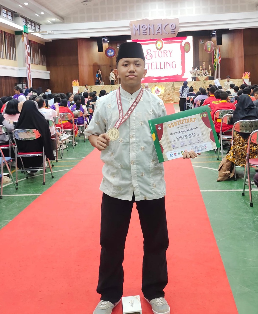 Wijdan Zulkarnain, Siswa MTsN 9 Bantul Sabet Juara 1 Dai Nasional MONACO 2025